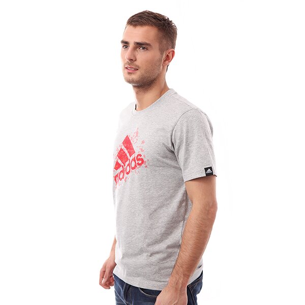 Koszulka męska ADIDAS T-SHIRT B PERF LOGO f83663 kolor szary