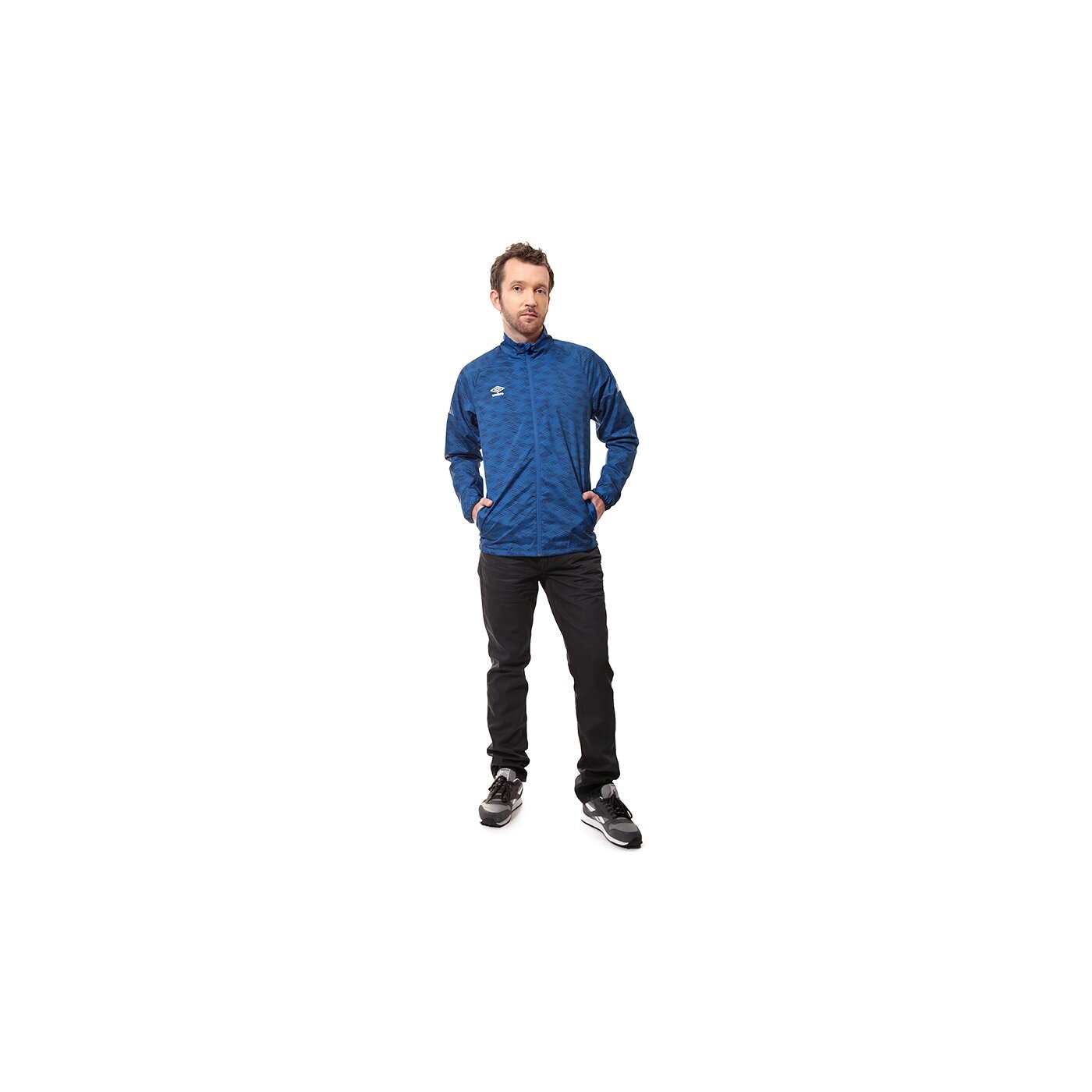 Kurtka przejściowa męska UMBRO KURTKA TRAINING SHOWER JACKET 62574u030 kolor granatowy