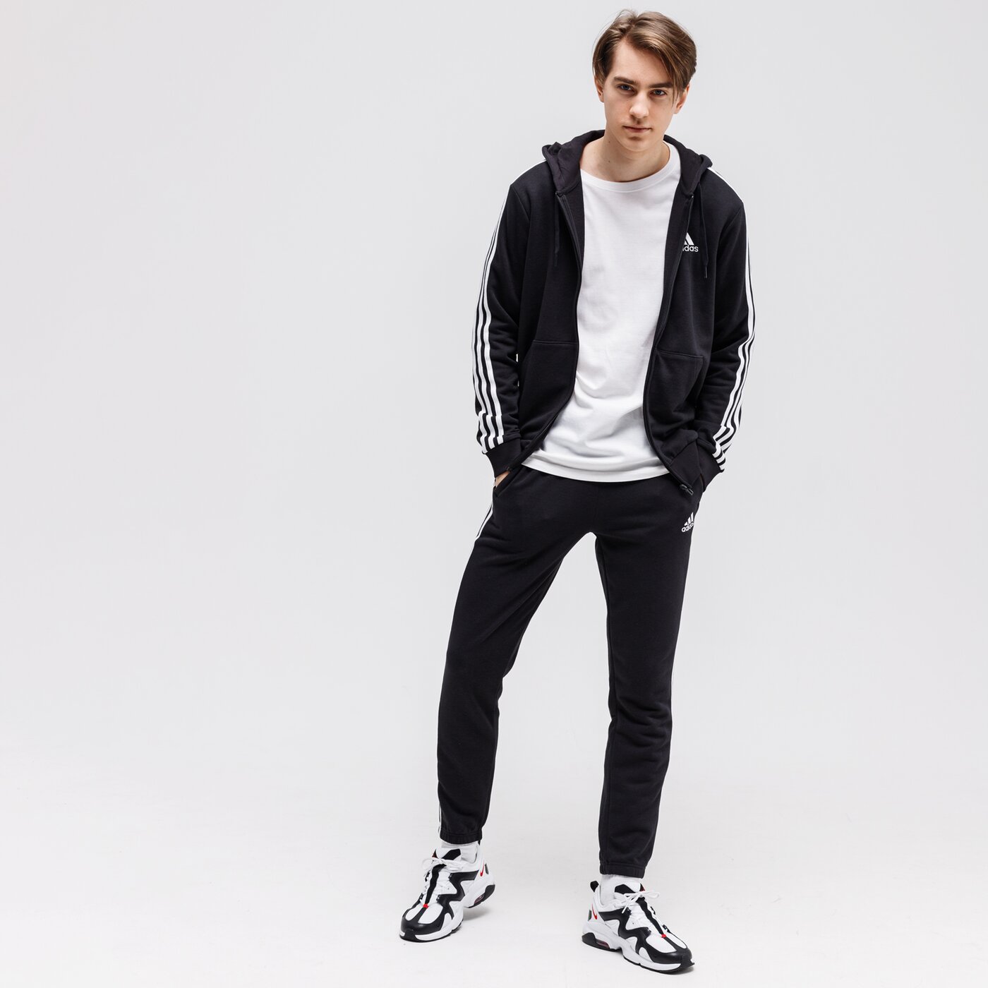 Spodnie dresowe męskie ADIDAS SPODNIE M 3S FT TE PT gk8829 kolor czarny