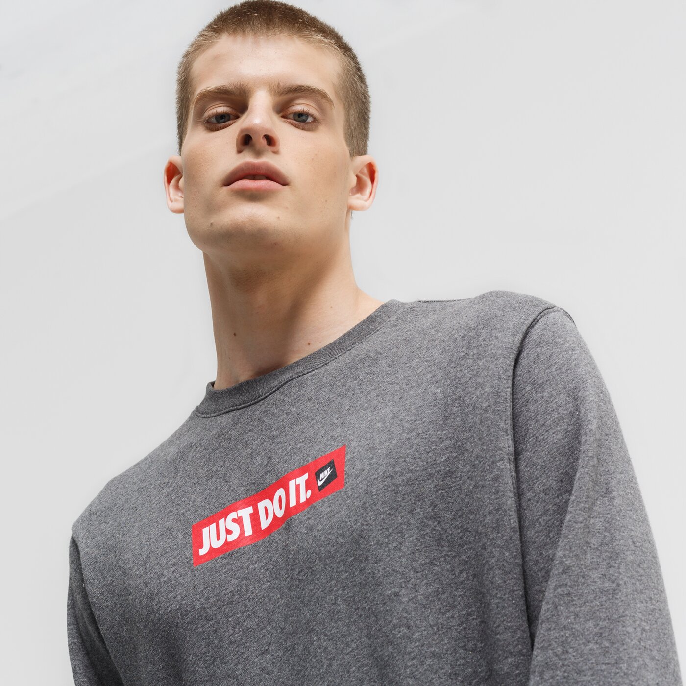 Bluza męska NIKE BLUZA M NSW JDI CRW FLC BSTR bv5089-071 kolor szary