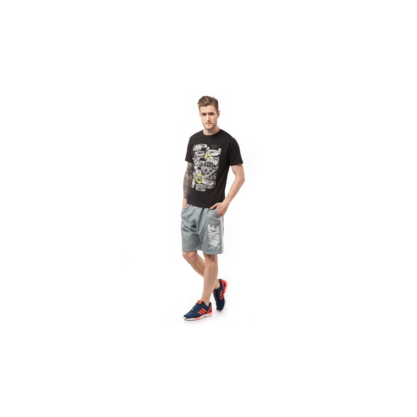 Koszulka męska UMBRO T-SHIRT DOST ul15tsmpr028 kolor czarny