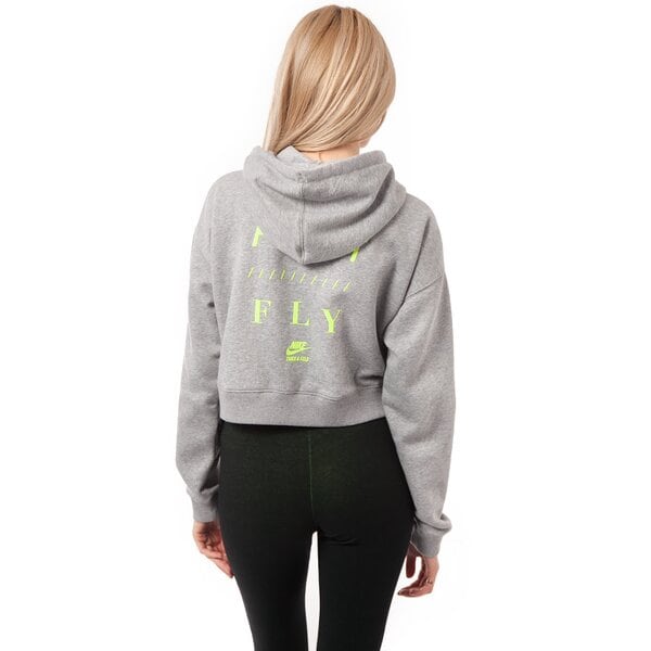 Bluza damska NIKE BLUZA NTF CROP FZ HOODY 649701063 kolor szary