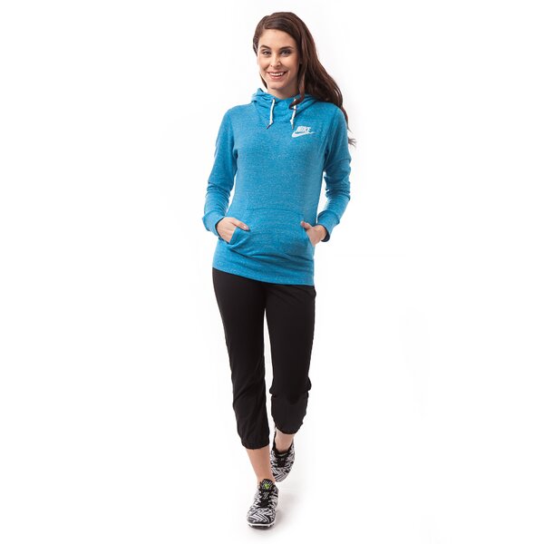Bluza damska NIKE BLUZA GYM VINTAGE HOODY 614820413 kolor niebieski