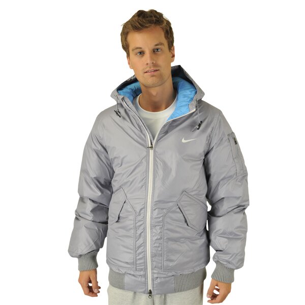 Kurtka zimowa męska NIKE KURTKA BOMBER JACKET 418994065 kolor szary