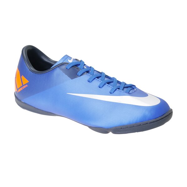 Buty piłkarskie dla dzieci NIKE JR MERCURL VCTRY II IC 441987408 kolor niebieski