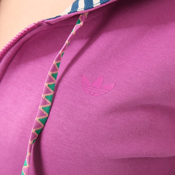 Bluza damska ADIDAS BLUZA NAT HOODED TT f79370 kolor fioletowy