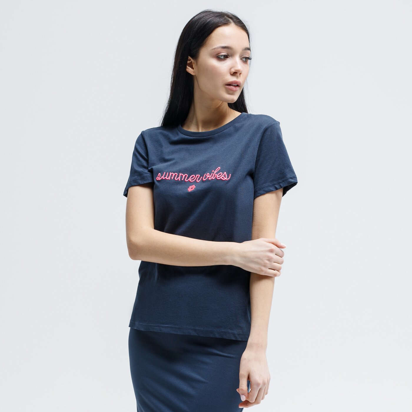 Koszulka damska LOTTO T-SHIRT RODS lo120tsd05001 kolor granatowy