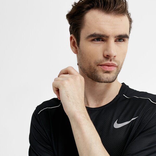 Koszulka męska NIKE T-SHIRT SS M NK DRY MILER SS PR aq4930-056 kolor czarny