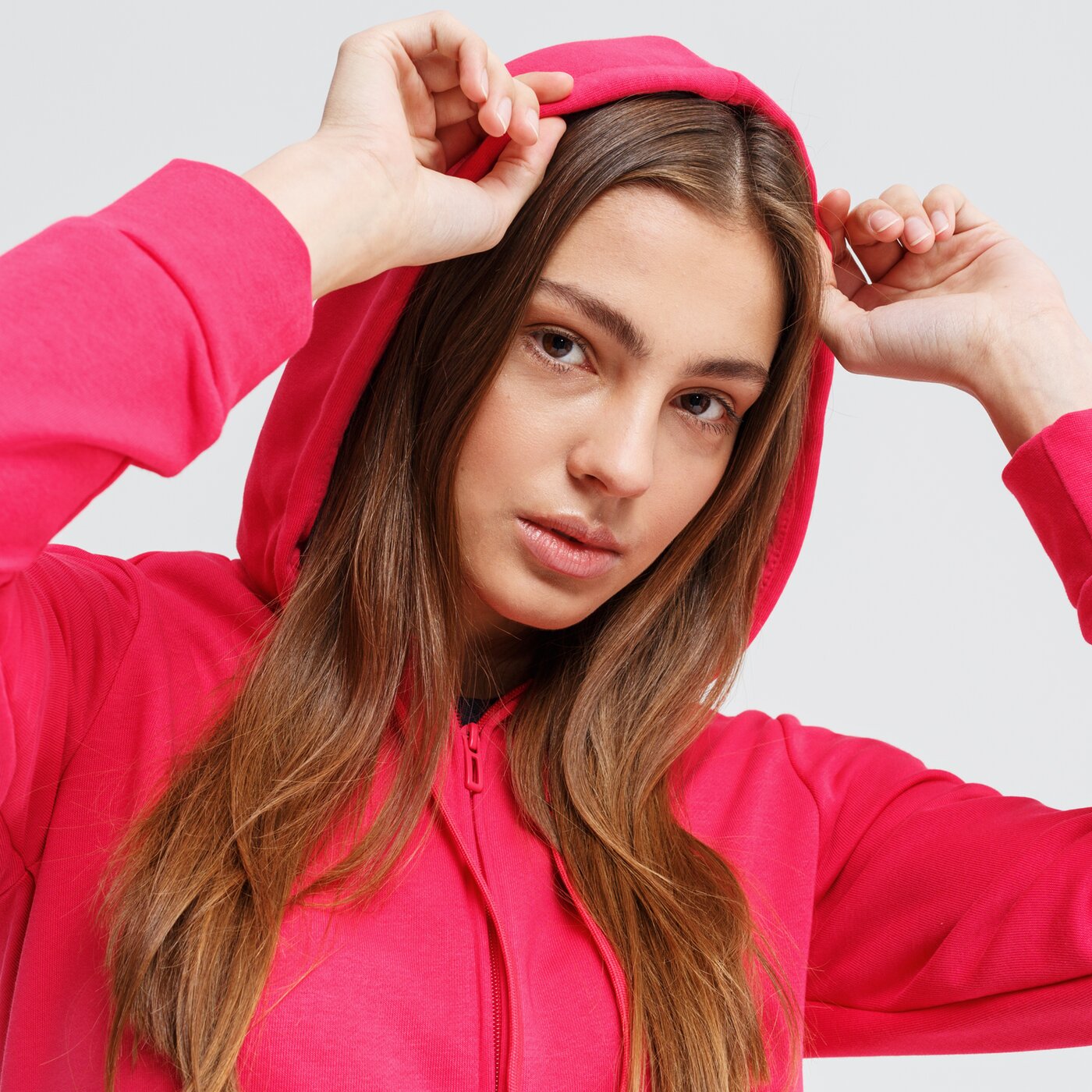 Bluza damska ADIDAS BLUZA ROZPINANA Z KAPTUREM W E LIN FZ HD gd2967 kolor różowy