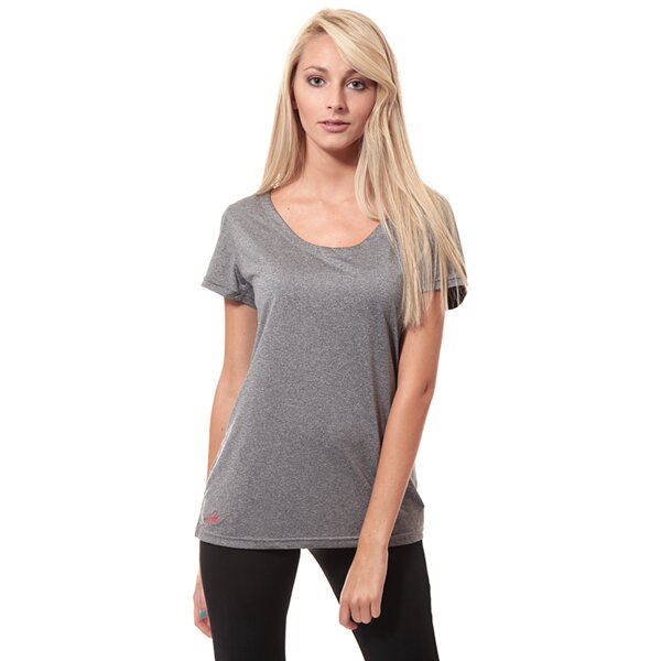 Koszulka damska LOTTO T-SHIRT PARADISE lo34tsd01001 kolor szary