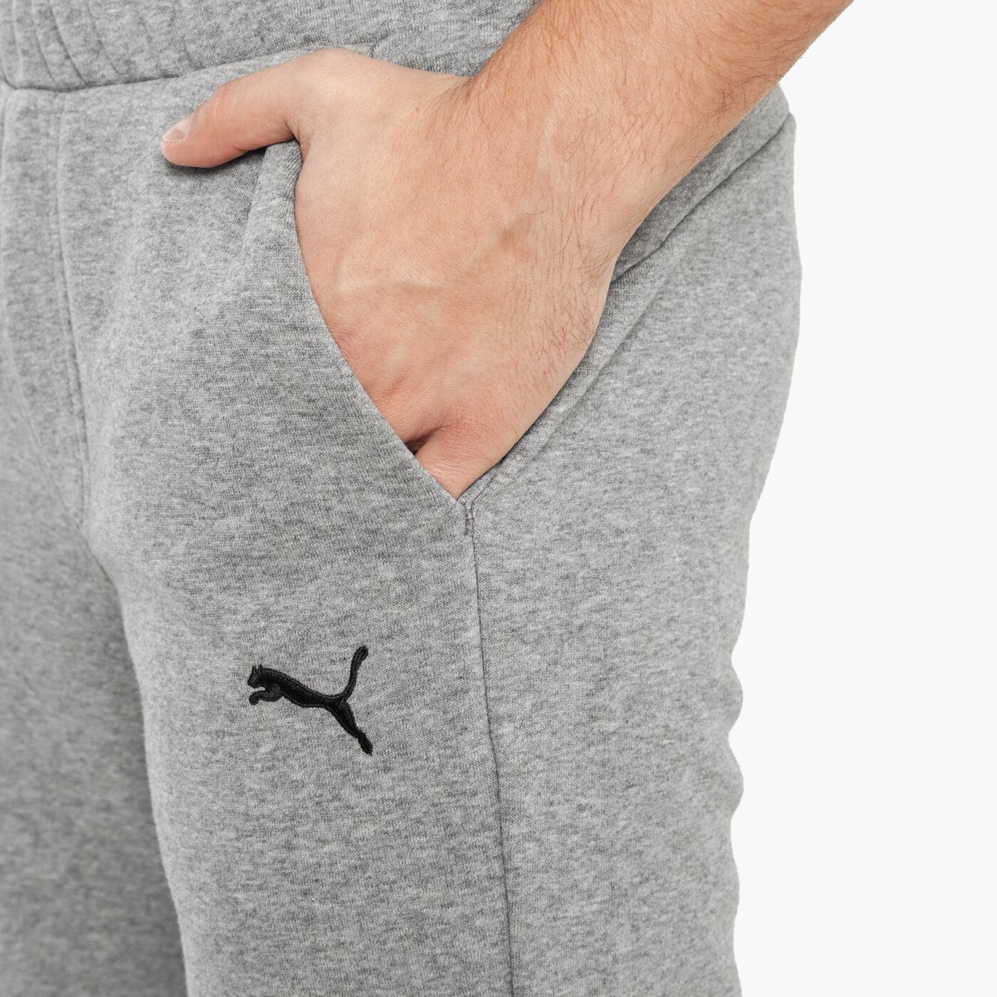 Spodnie dresowe męskie PUMA SPODNIE ESS SWEAT SLIM 83838003 kolor szary