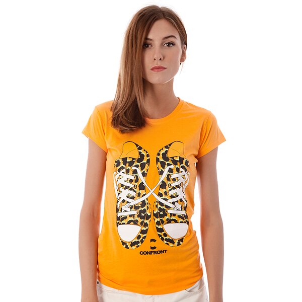 Koszulka damska CONFRONT T-SHIRT ISABELL cf33tsd17001 kolor pomarańczowy