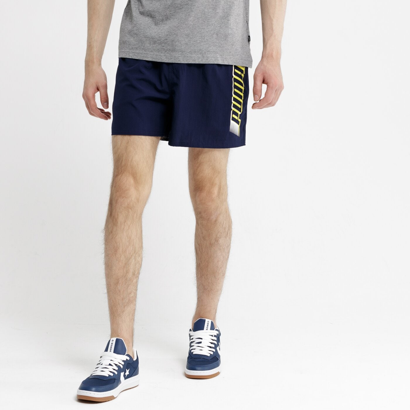 Spodenki męskie PUMA SZORTY ESS+ SUMMER 84372706 kolor granatowy