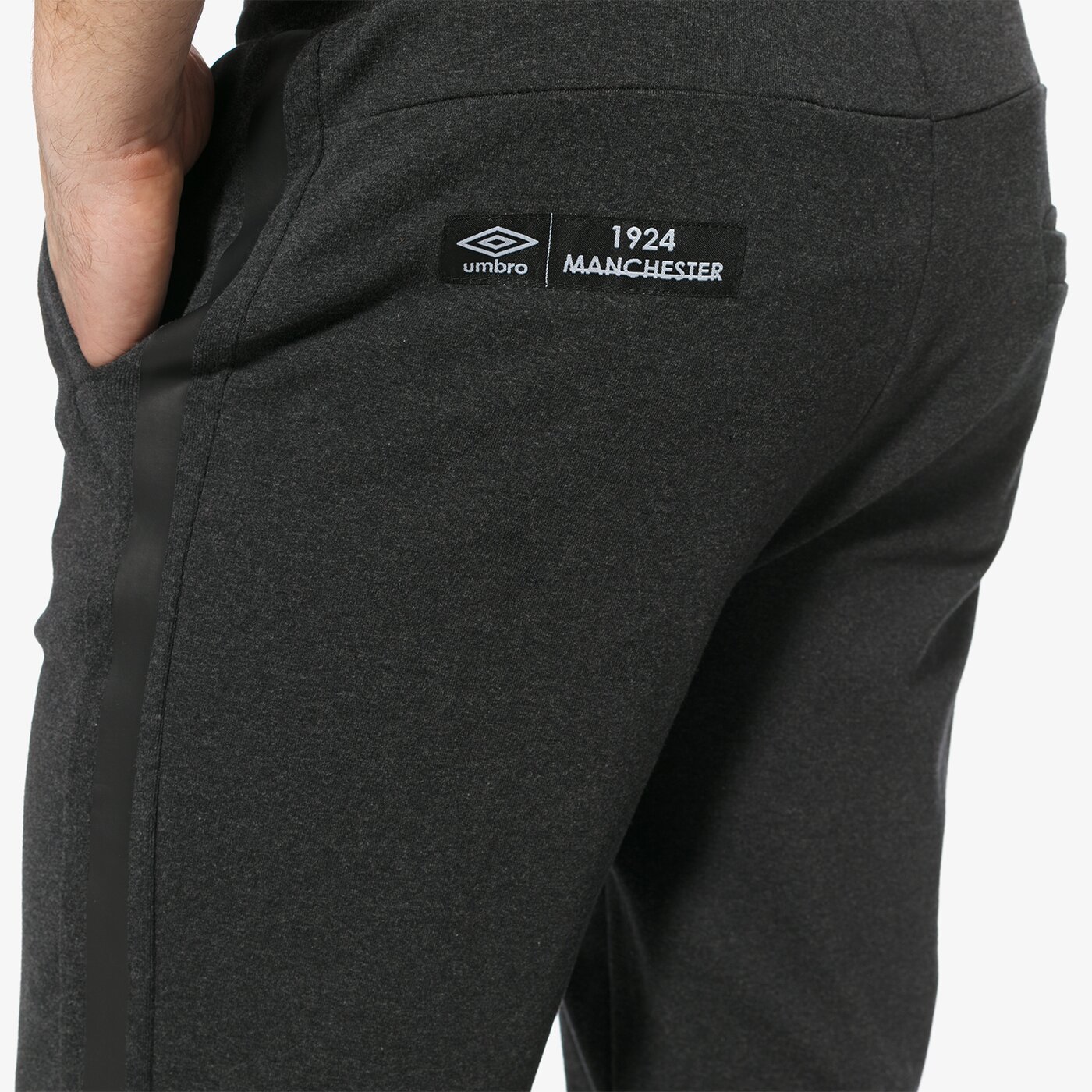 Spodnie dresowe męskie UMBRO SPODNIE SPRUCE ul18spm04002 kolor szary