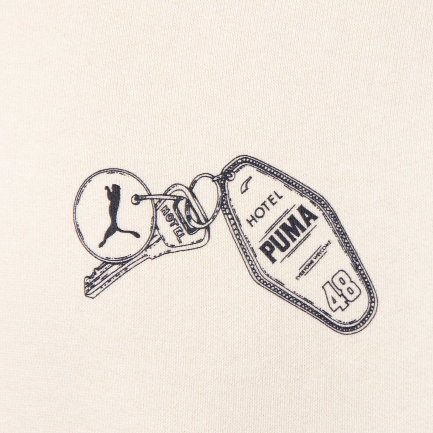 Bluza męska PUMA BLUZA Z KAPTUREM GRAPHICS PUMA HOTEL HOODIE TR 629640 87 kolor biały