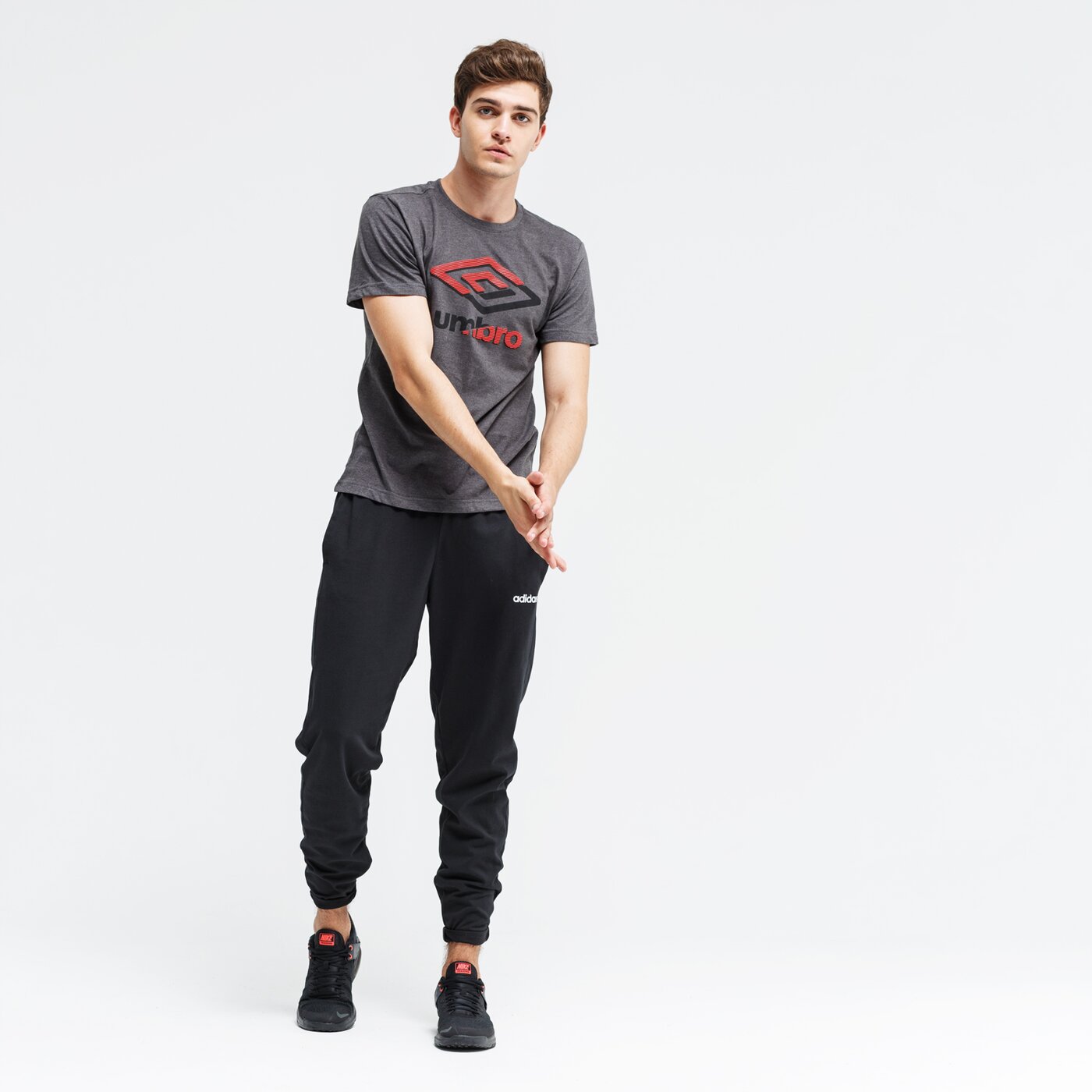 Koszulka męska UMBRO T-SHIRT OWEN ul39tsm25002 kolor szary