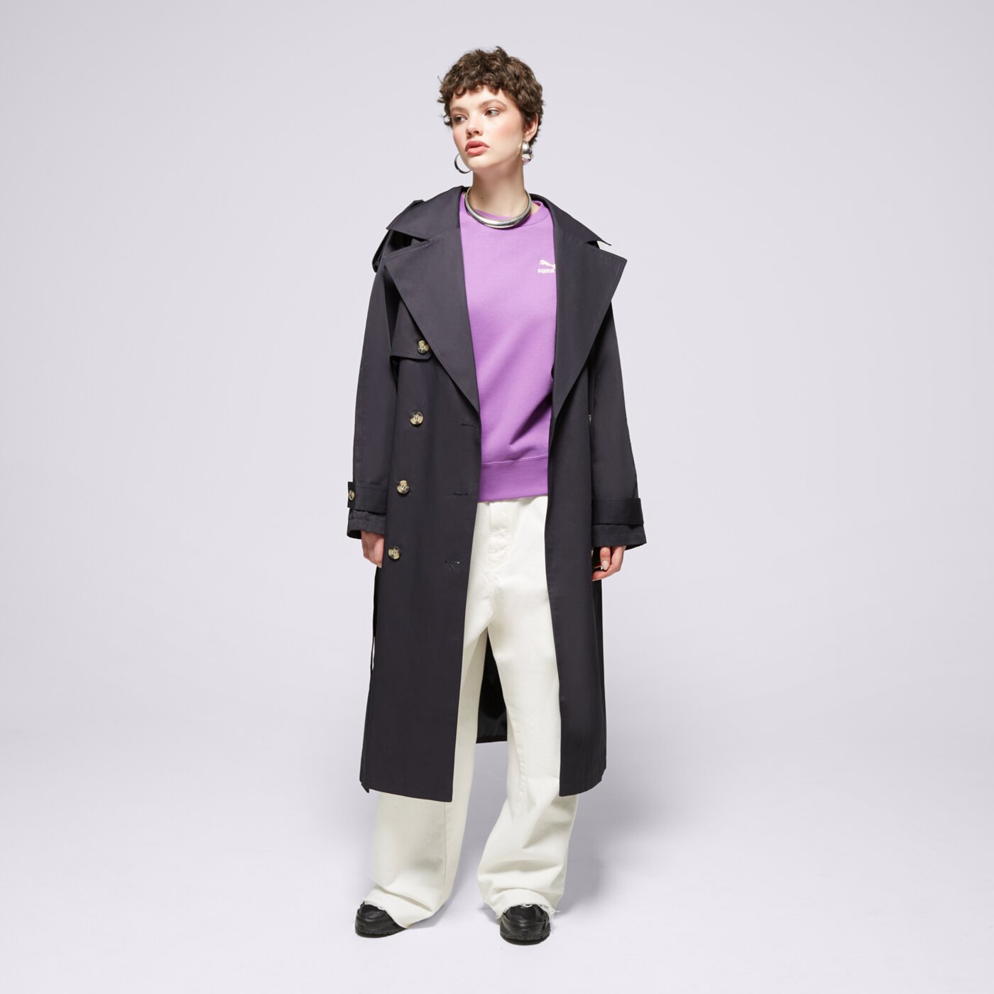 Bluza damska PUMA BLUZA BETTER CLASSICS RELAXED 62423150 kolor fioletowy