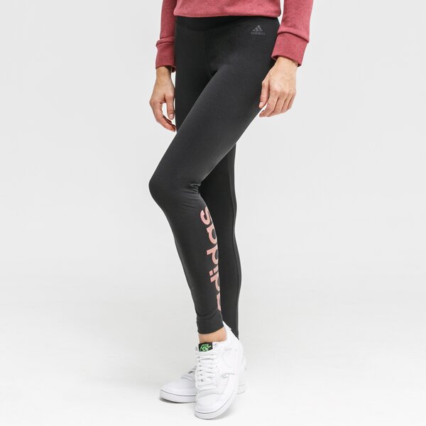 Spodnie dresowe damskie ADIDAS LEGGINGS W E BR TIG ge1198 kolor czarny