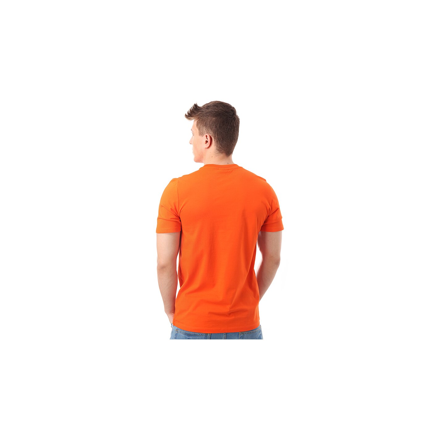 Koszulka męska UMBRO T-SHIRT SMALL LOGO CTN 62293u1f2 kolor pomarańczowy