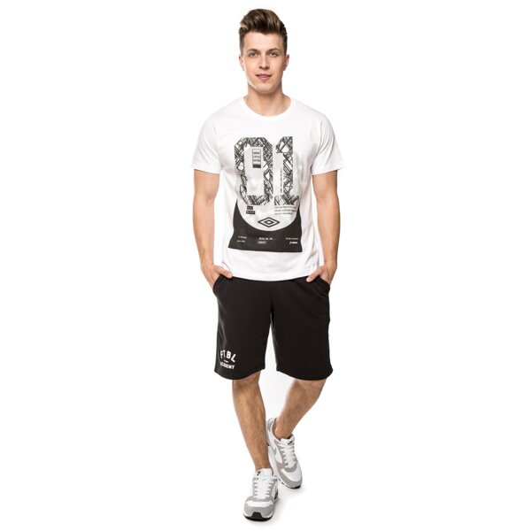 Koszulka męska UMBRO T-SHIRT CRES ul16tsmpr055 kolor biały