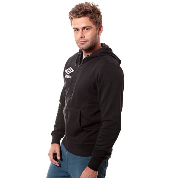 Bluza męska UMBRO BLUZA HOODED FULL ZIP JACKET 62586u060 kolor czarny