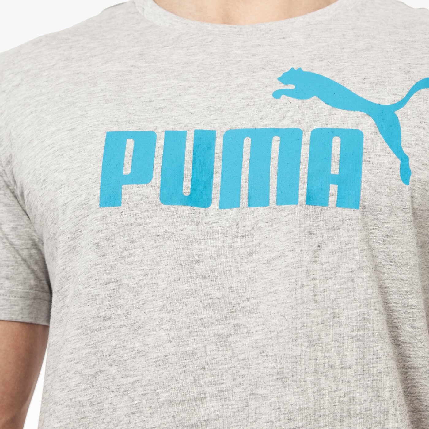 Koszulka męska PUMA T-SHIRT SS ESS NO1 TEE 83824134 kolor szary
