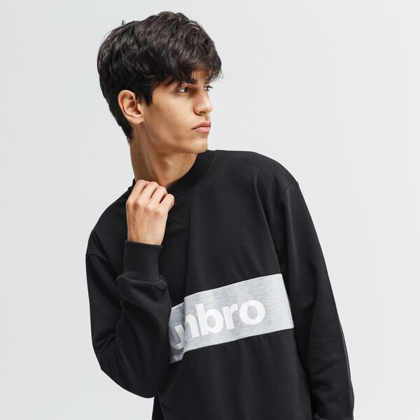 Bluza męska UMBRO BLUZA BRANDED PANELLED 65511u-331 kolor czarny