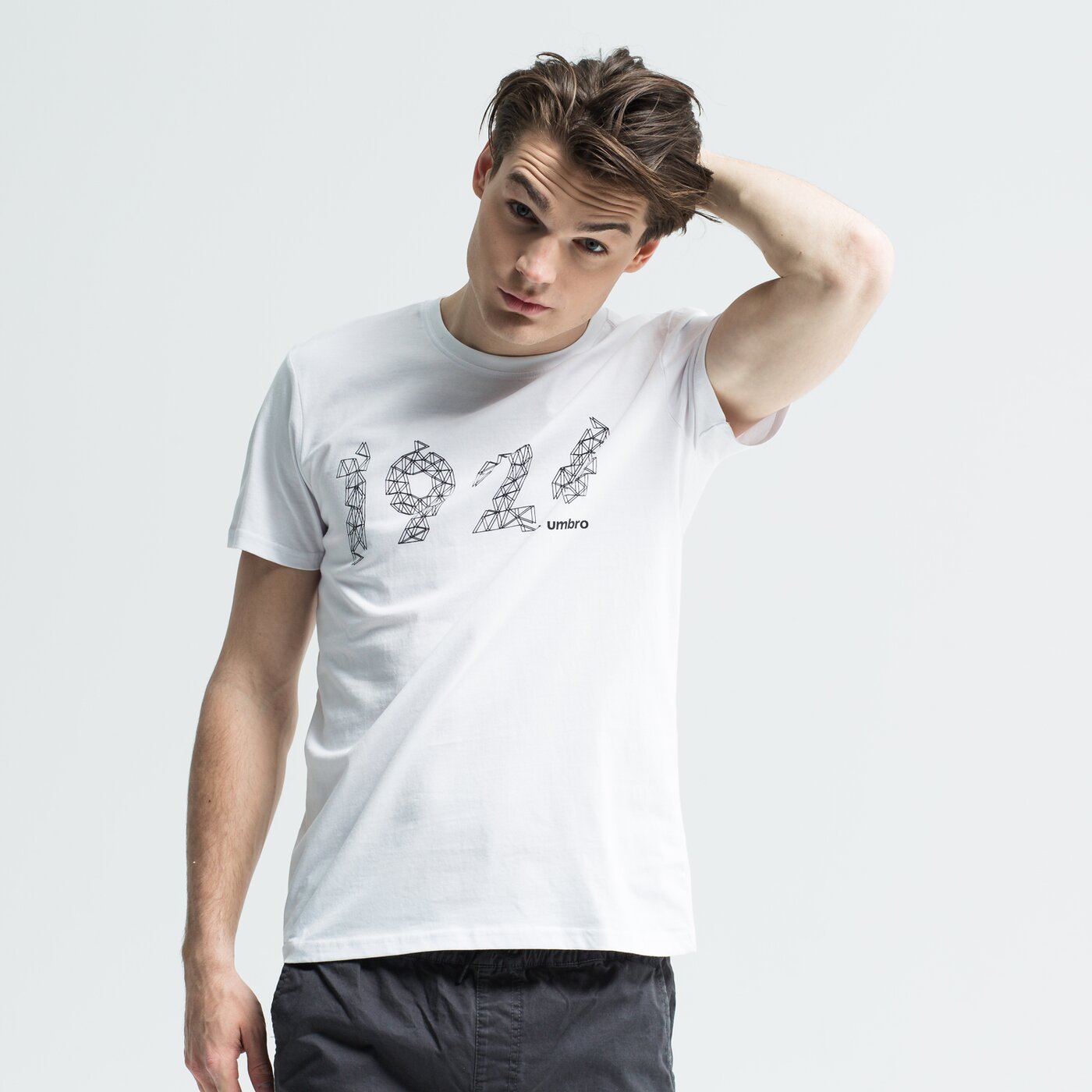 Koszulka męska UMBRO T-SHIRT SS TEZANT ul19tsm40001 kolor biały