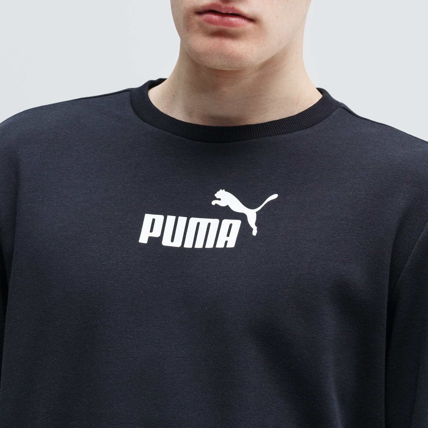 Bluza męska PUMA BLUZA AMPLIFIED CREW TR 581391 01 kolor czarny
