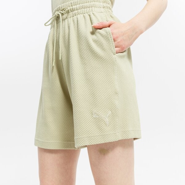 Spodenki damskie PUMA SZORTY HER 7" HIGH-WAIST 847099 33 kolor beżowy