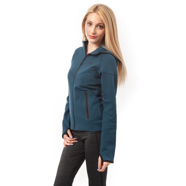 Bluza damska NIKE BLUZA TECH FLEECE FZ HOOD 617152483 kolor zielony