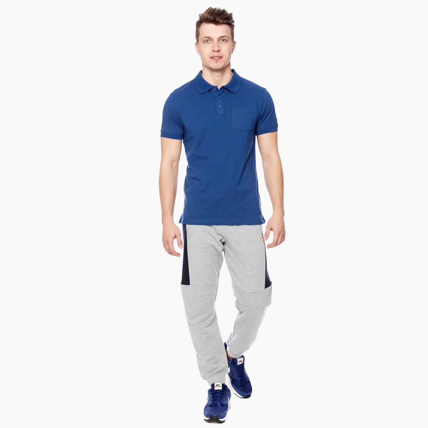 Koszulka polo męska UMBRO POLO ROBERTO ul17pom01001 kolor granatowy