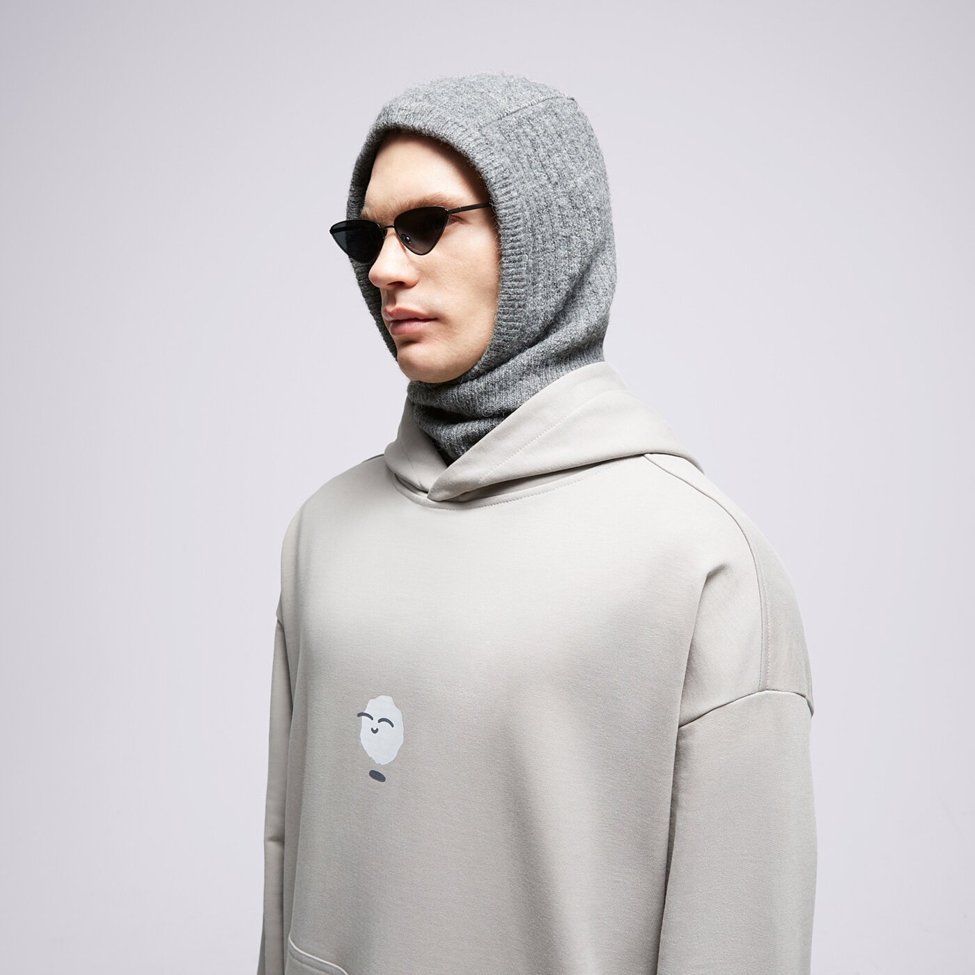 S.NOW JOB SIZEER HOODIE "I'M LEVITATING" GRAY si323blu55001 kolor szary