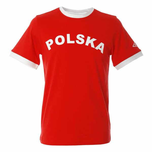 Koszulka męska UMBRO T-SHIRT POLSKA uh22tsm02 kolor czerwony