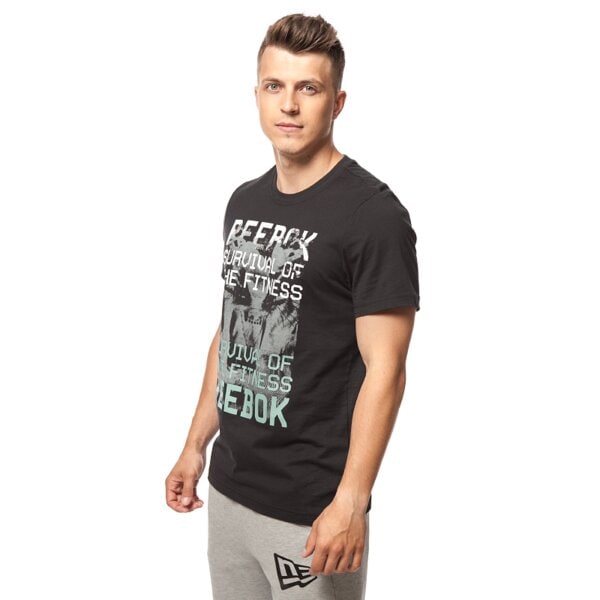 Koszulka męska REEBOK T-SHIRT GR PHOTO aa9309 kolor czarny