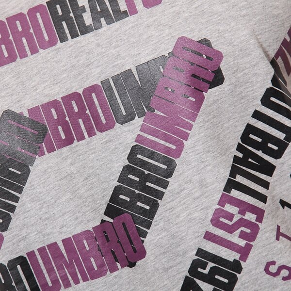 Koszulka męska UMBRO T-SHIRT ANGLED DIAMOND GRAPHIC TEE 62606u263 kolor szary