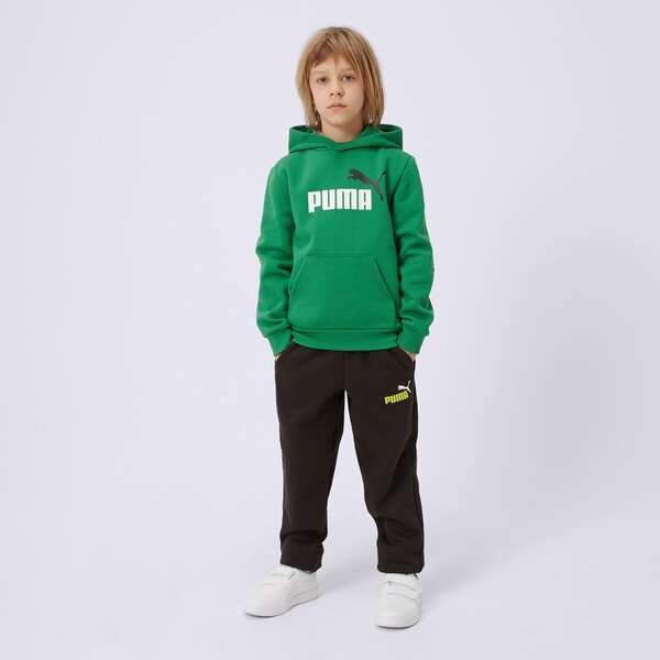 Bluza dziecięca PUMA BLUZA Z KAPTUREM ESS+ 2 COL BIG LOGO FL B 586987 76 kolor zielony