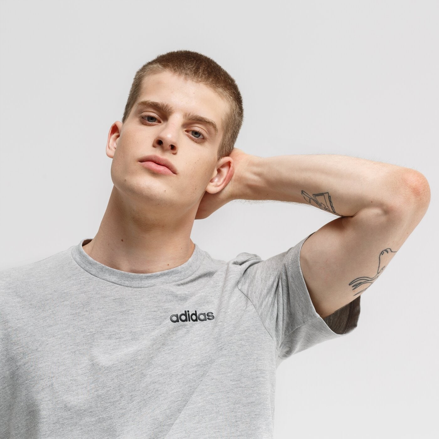 Koszulka męska ADIDAS T-SHIRT SS E PLN du0382 kolor szary