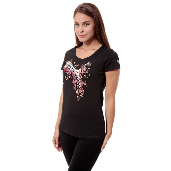 Koszulka damska PUMA T-SHIRT FUN GRAPHIC TEE 82992601 kolor czarny