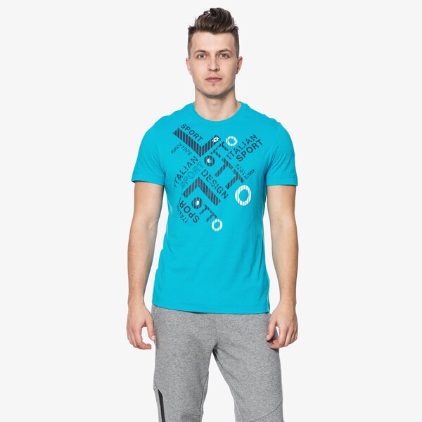 Koszulka męska LOTTO T-SHIRT L73 LOGO PLUS s6717 kolor niebieski