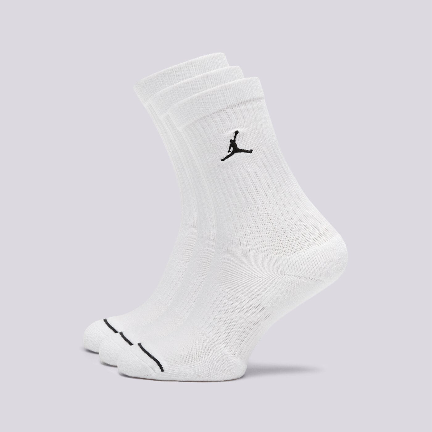 Skarpetki damskie JORDAN SKARPETY U J EVERYDAY CUSH POLY CREW 3PR dx9632-100 kolor biały