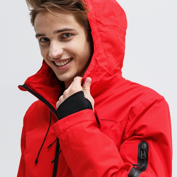 Kurtka zimowa męska FEEWEAR KURTKA NARCIARSKA CARIBOU fw39kum52001 kolor czerwony