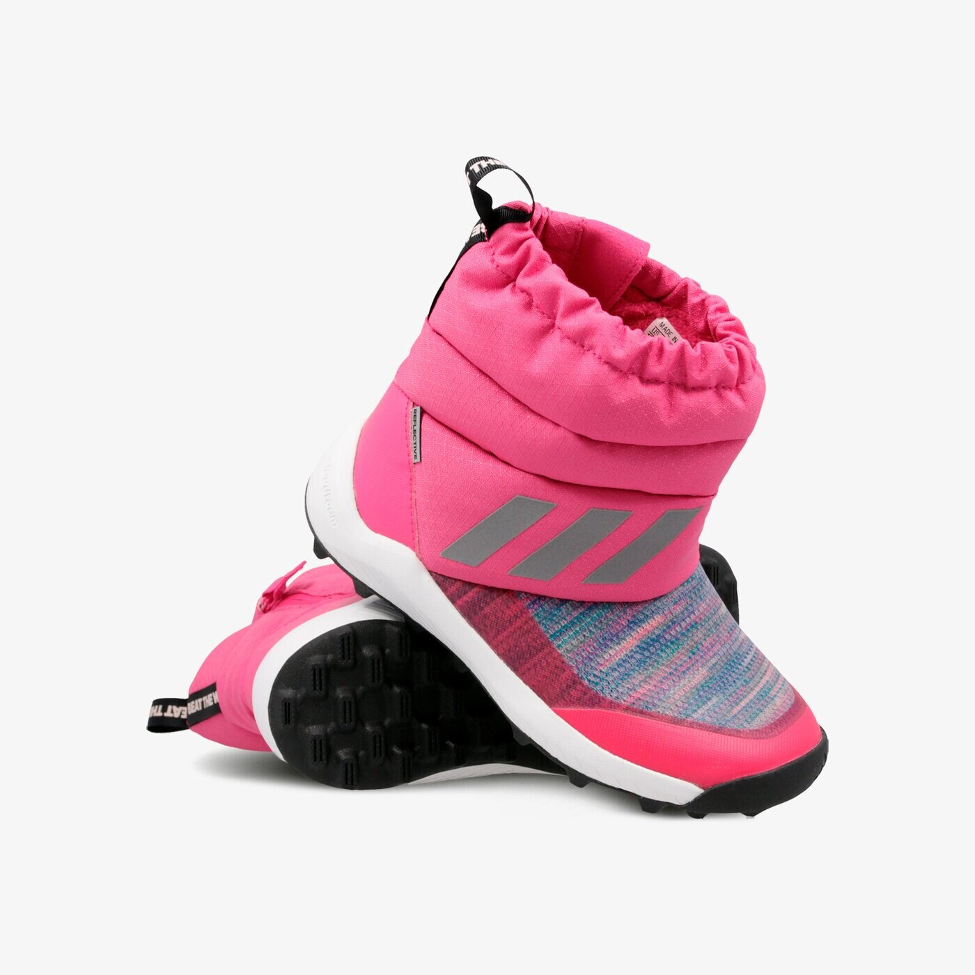 Buty trekkingowe dla dzieci ADIDAS RAPIDASNOW BTW C ah2605 kolor różowy