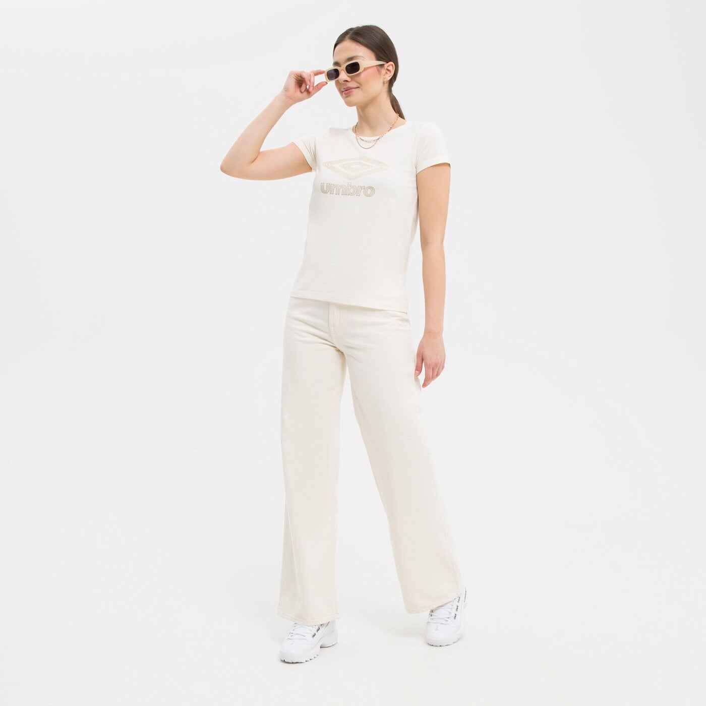 Koszulka damska UMBRO T-SHIRT EPAL ul123tsd17003 kolor beżowy