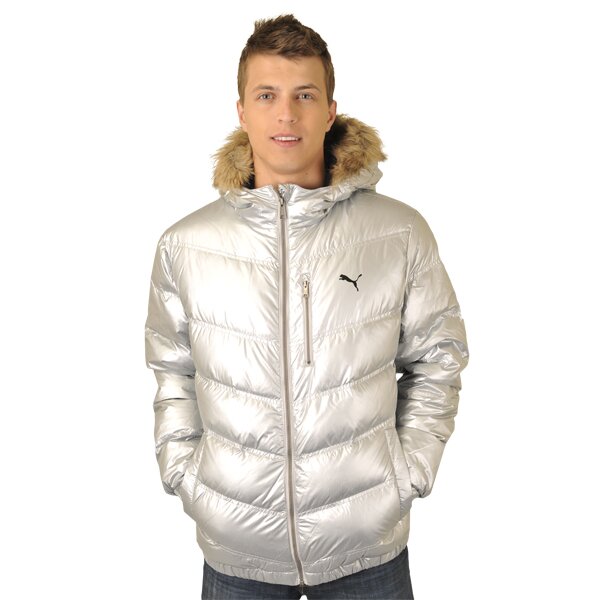 Kurtka zimowa męska PUMA KURTKA CRUSH HD DOWN  JACKET- MENS 55813104 kolor szary