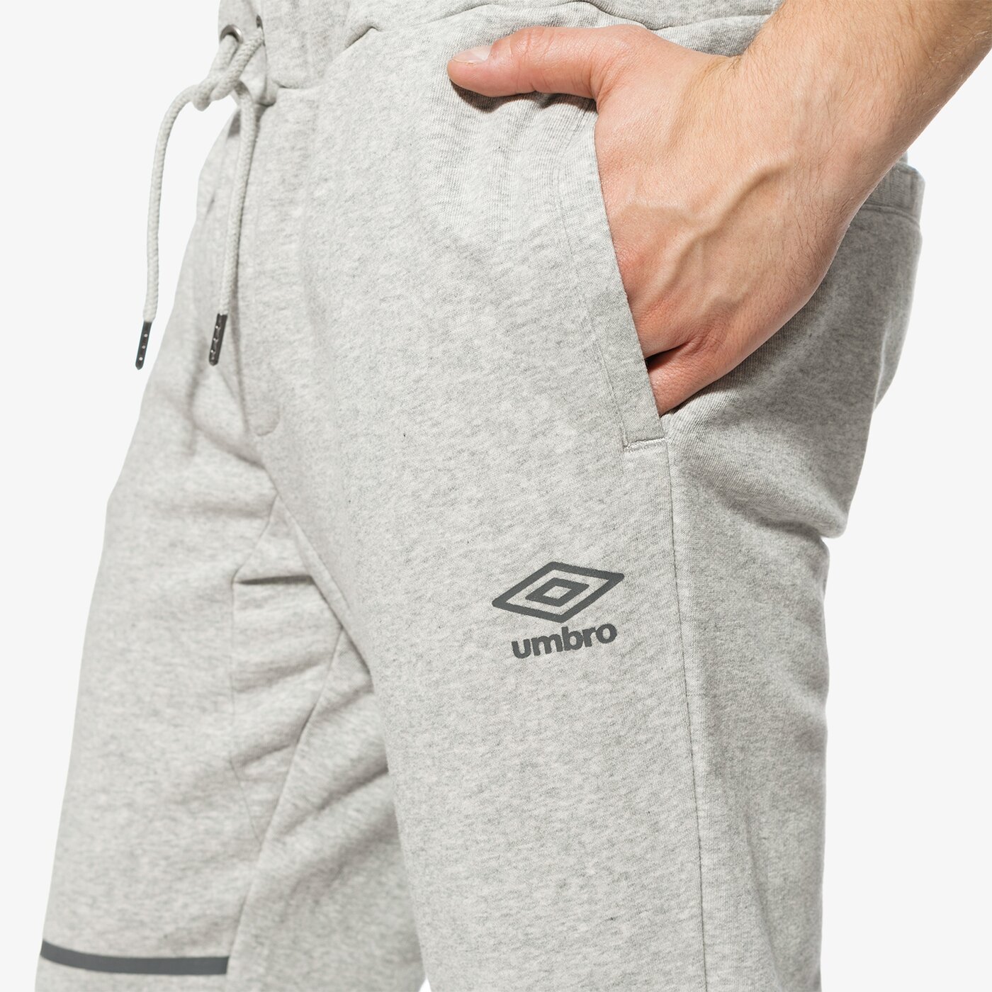 Spodnie dresowe męskie UMBRO SPODNIE POPLAR ul18spm02001 kolor szary