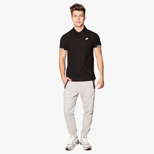 Koszulka polo męska LOTTO POLO BRODSY LOGO PLUS s0949 kolor czarny