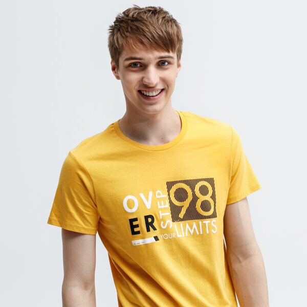 Koszulka męska FEEWEAR T-SHIRT MERE fw39tsm55001 kolor musztardowy