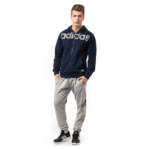 Bluza męska ADIDAS BLUZA LIN FZ HOOD s21300 kolor granatowy