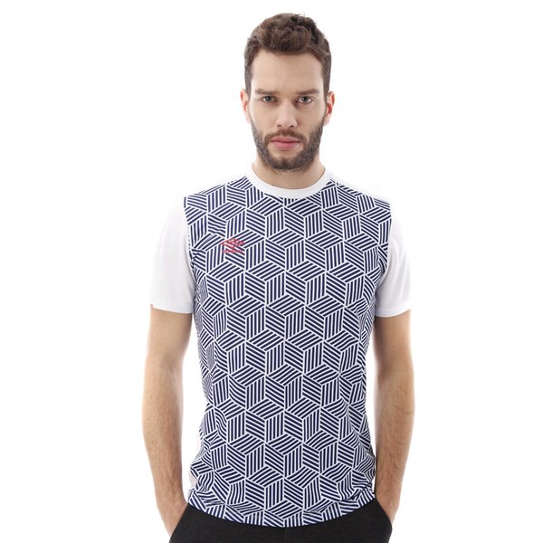 Koszulka męska UMBRO T-SHIRT NEO GRAPHIC TEE 62535u86d kolor biały